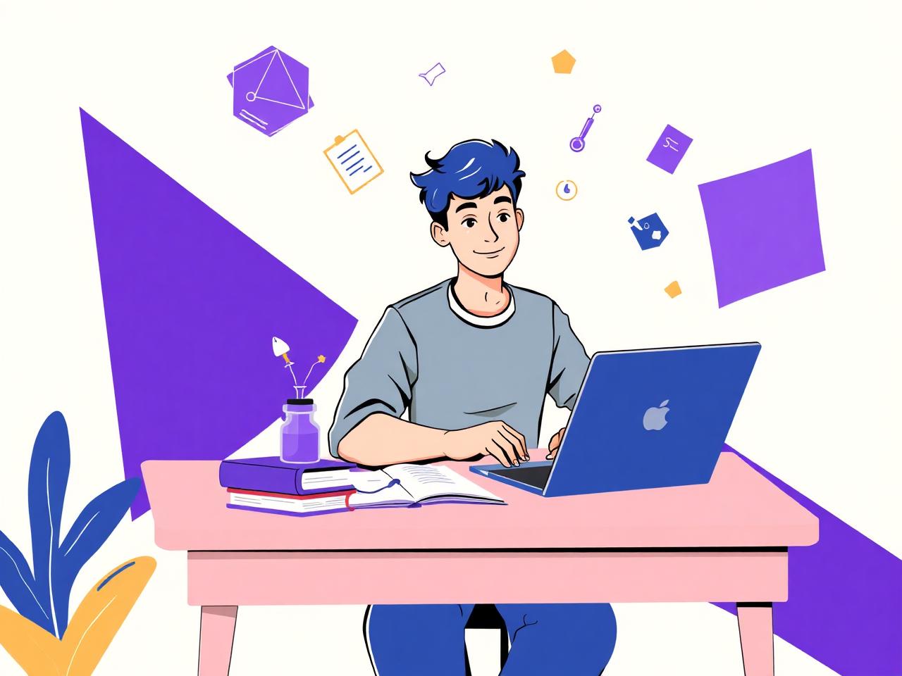 College student getting tutoring help